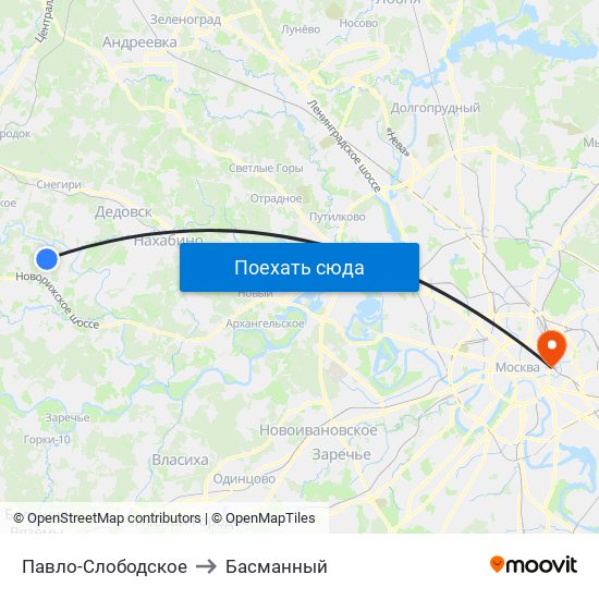 Павло-Слободское to Басманный map