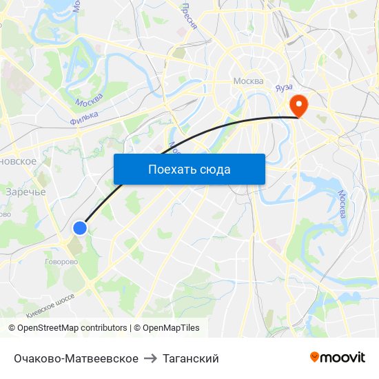Очаково-Матвеевское to Очаково-Матвеевское map