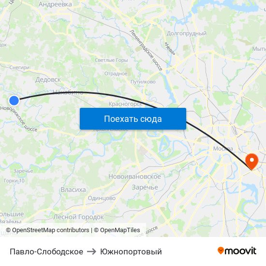Павло-Слободское to Южнопортовый map
