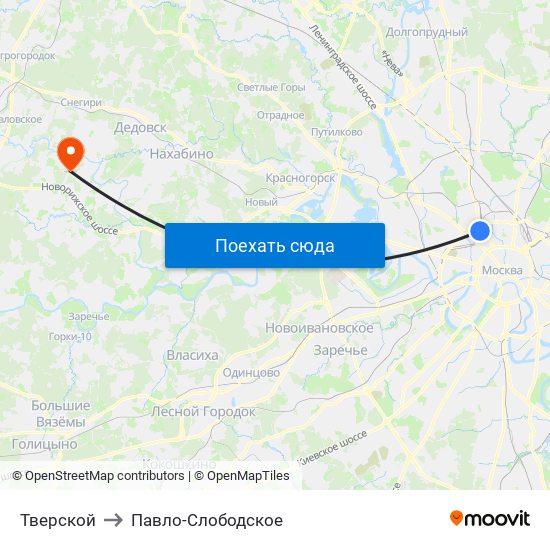 Тверской to Павло-Слободское map