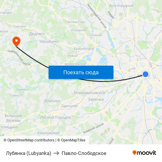 Лубянка (Lubyanka) to Павло-Слободское map