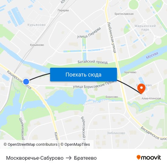 Сабурова на карте