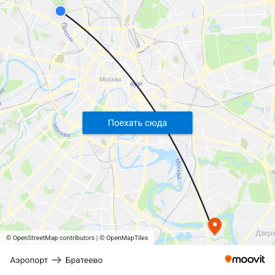 Аэропорт to Братеево map