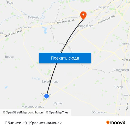 Билеты на автобус Обнинск - Москва на ИНФОБУС