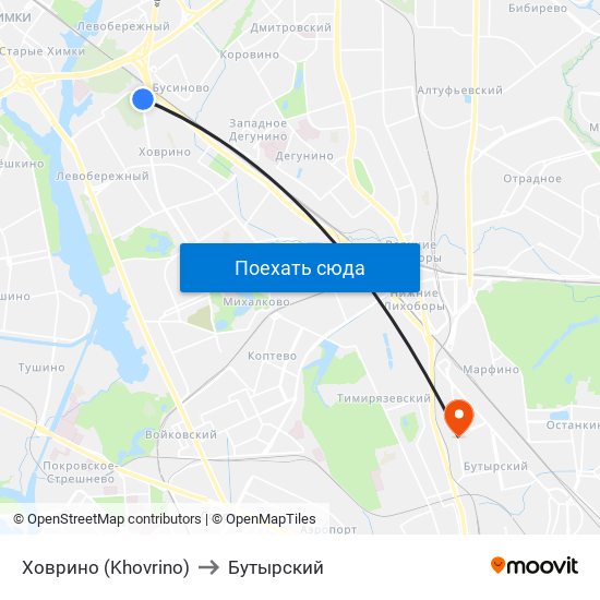 Ховрино (Khovrino) to Бутырский map