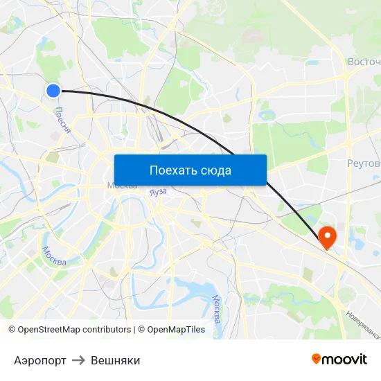 Аэропорт to Вешняки map