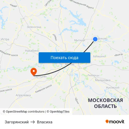 Загорянский to Власиха map
