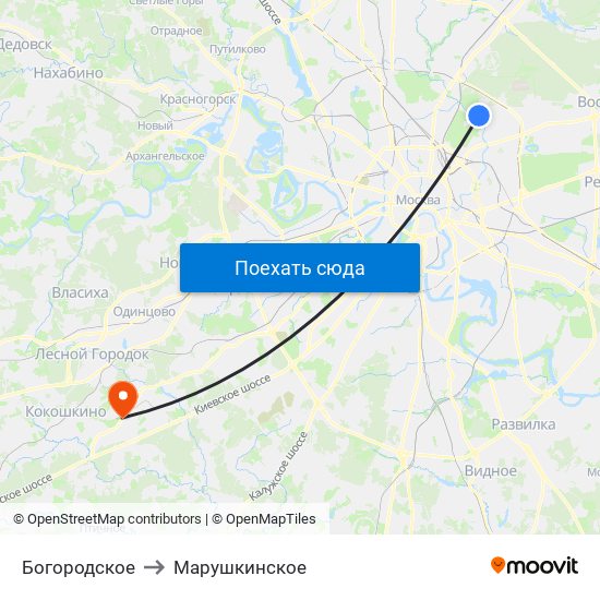 Богородское to Марушкинское map