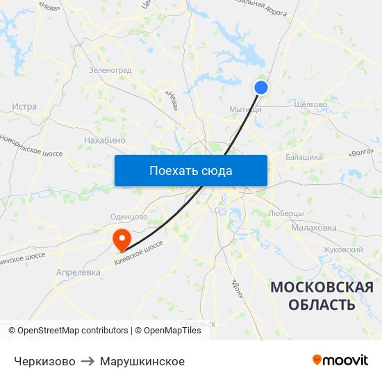 Черкизово to Марушкинское map