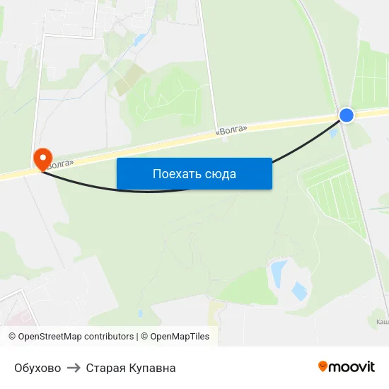 Обухово to Старая Купавна map
