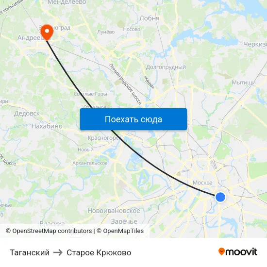Таганский to Старое Крюково map