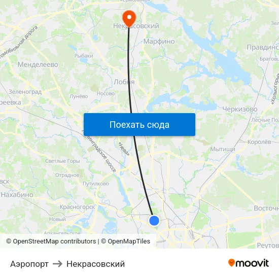 Аэропорт to Некрасовский map