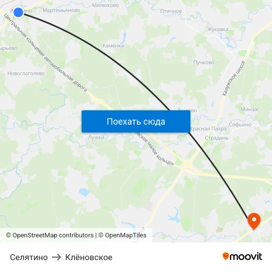 Селятино to Клёновское map