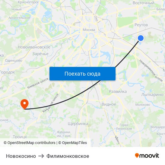 Новокосино москва на карте