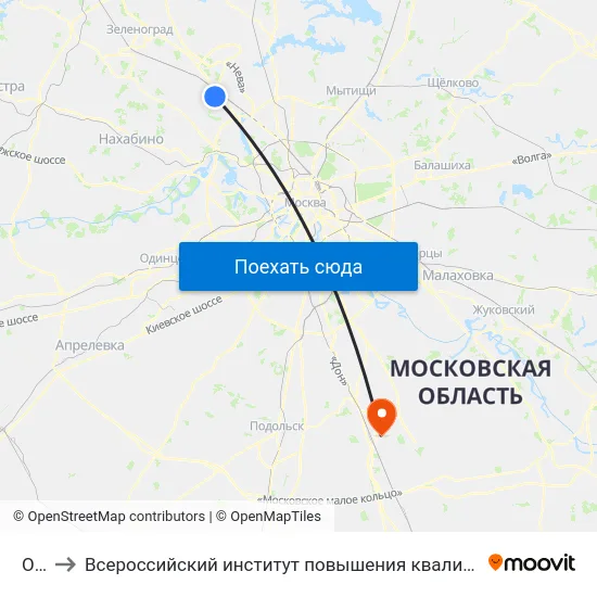 Оби to Всероссийский институт повышения квалификации МВД РФ map