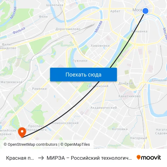 Красная площадь to МИРЭА – Российский технологический университет map