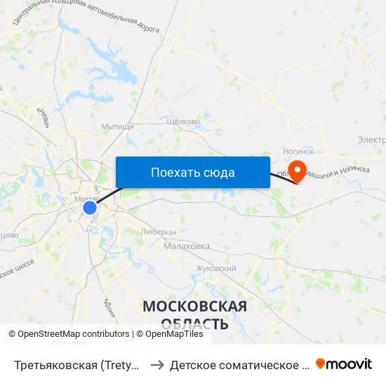 Третьяковская (Tretyakovskaya) to Детское соматическое отделение map