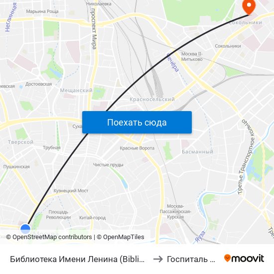 Библиотека Имени Ленина (Biblioteka Imeni Lenina) to Госпиталь COVID19 map