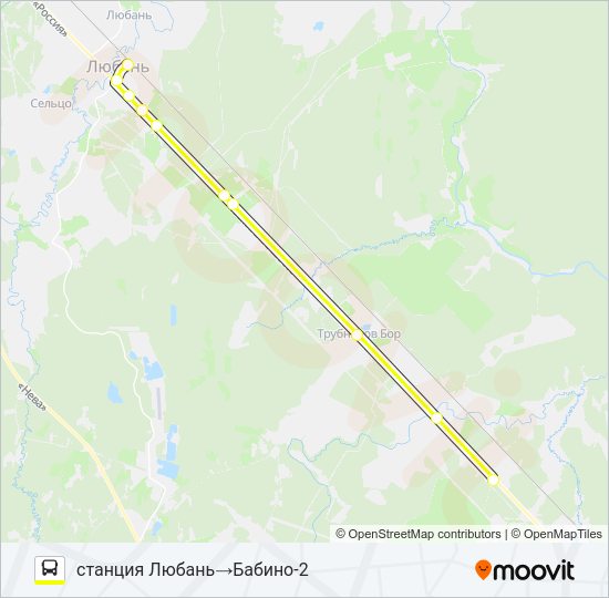 Автобус * 321 (ТОСНЕНСКИЙ РАЙОН): карта маршрута
