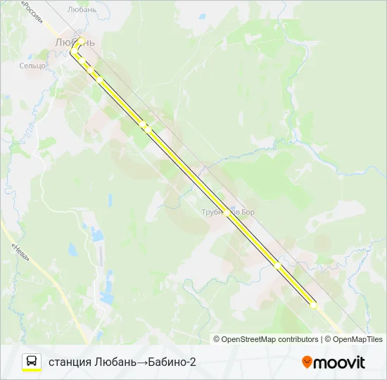 * 321 (ТОСНЕНСКИЙ РАЙОН) Bus Line Map