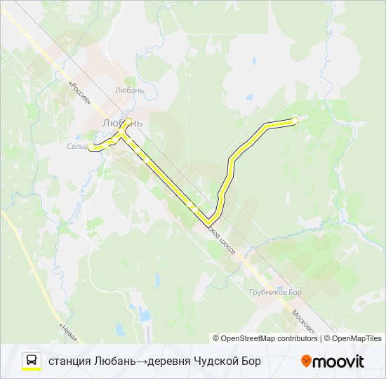 * 331 (ТОСНЕНСКИЙ РАЙОН) bus Line Map