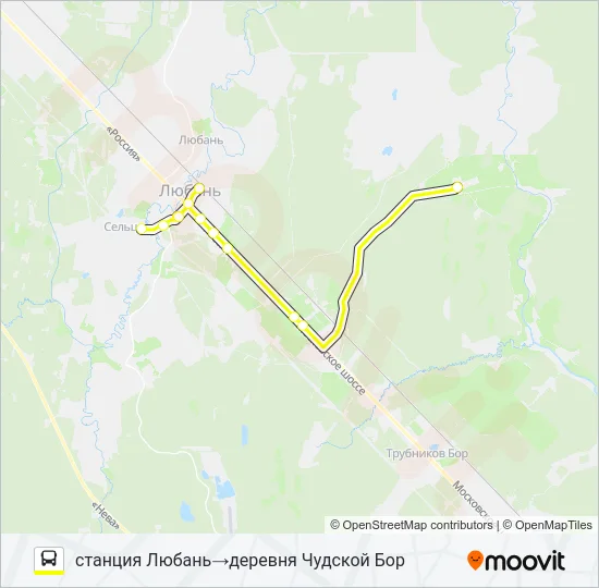 Автобус * 331 (ТОСНЕНСКИЙ РАЙОН): карта маршрута