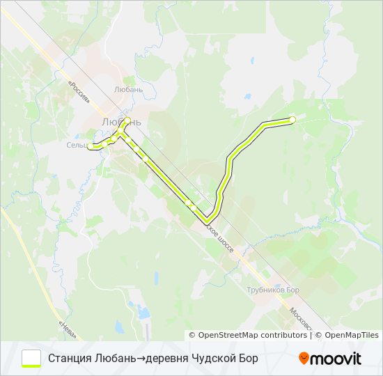 331 тосненский район Route: Schedules, Stops & Maps - станция Любань‎→ ...