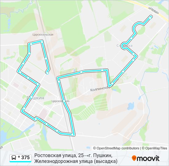  * 375: карта маршрута