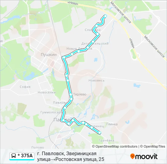 * 375А  Line Map