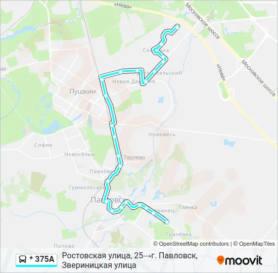 * 375А  Line Map