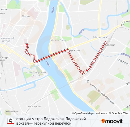 Трамвай * 30 (БЕСПЛАТНЫЙ МАРШРУТ): карта маршрута