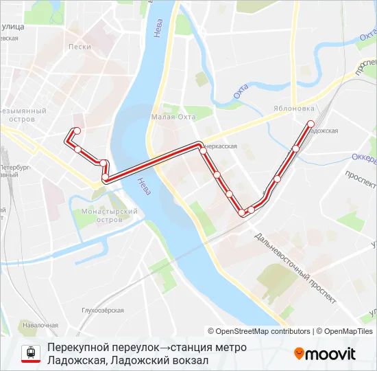 * 30 (БЕСПЛАТНЫЙ МАРШРУТ) Light Rail Line Map