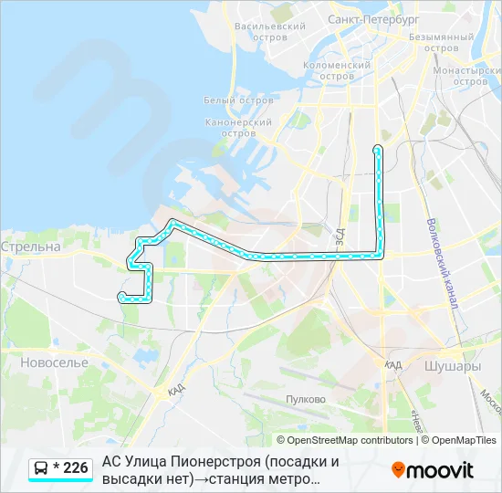 * 226 Bus Line Map