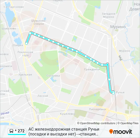 * 272 Bus Line Map