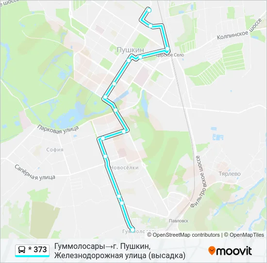* 373 Bus Line Map