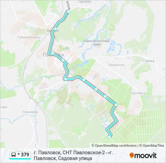 * 379 Bus Line Map