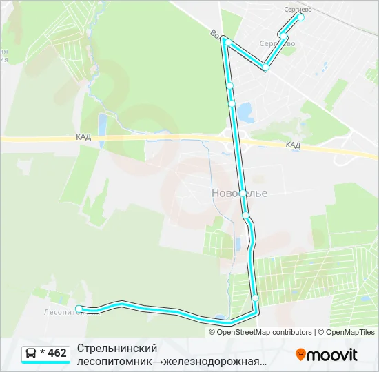 * 462 Bus Line Map
