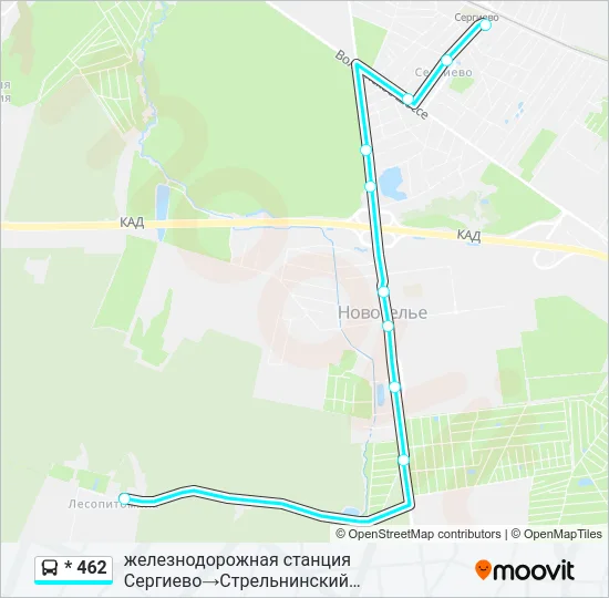 * 462 Bus Line Map