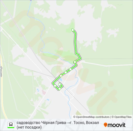 * 2 (ТОСНЕНСКИЙ РАЙОН) Bus Line Map