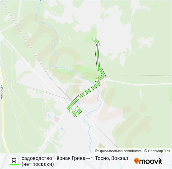* 2 (ТОСНЕНСКИЙ РАЙОН) Bus Line Map