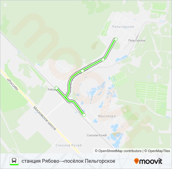Автобус * 5 (ТОСНЕНСКИЙ РАЙОН): карта маршрута