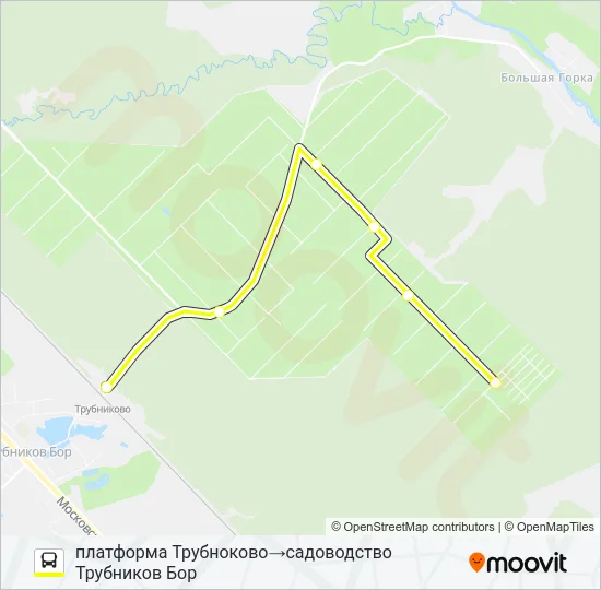 * 332 (ТОСНЕНСКИЙ РАЙОН) Bus Line Map