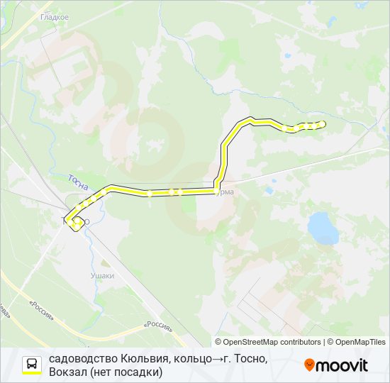 * 337 (ТОСНЕНСКИЙ РАЙОН) bus Line Map