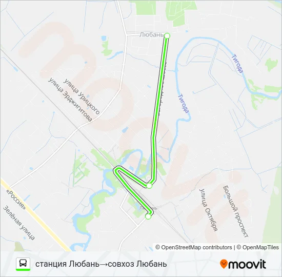 * К-7 (ТОСНЕНСКИЙ РАЙОН) Bus Line Map