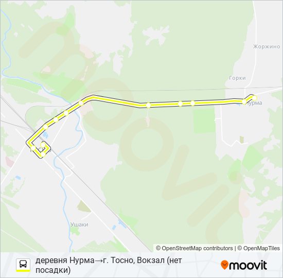 * 330А (ТОСНЕНСКИЙ РАЙОН) bus Line Map