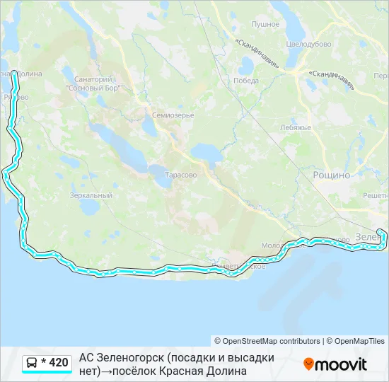 * 420 Bus Line Map