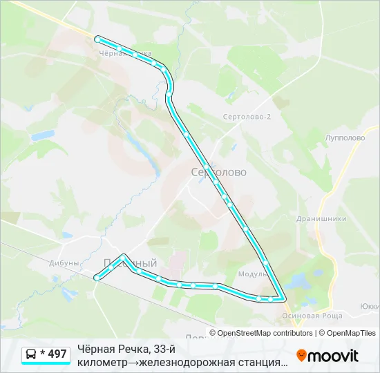 * 497 Bus Line Map