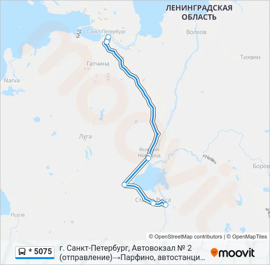 * 5075 Bus Line Map
