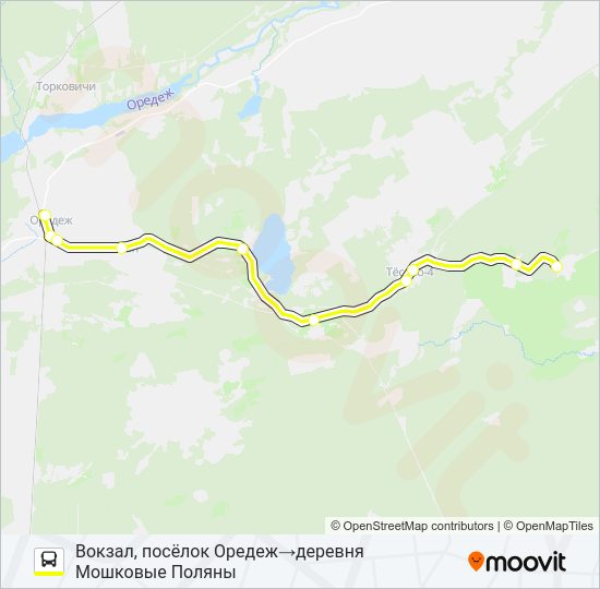 Автобус * 140 (ЛУЖСКИЙ РАЙОН): карта маршрута