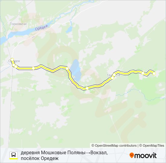 Автобус * 140 (ЛУЖСКИЙ РАЙОН): карта маршрута